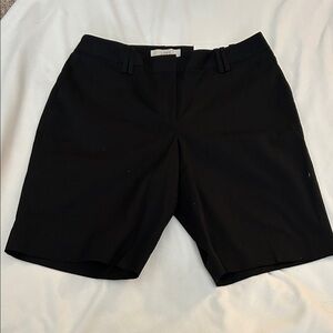 LOFT “nwt” Classic  Black Women's Bermudas curvy “Julie” with stretch sz:8